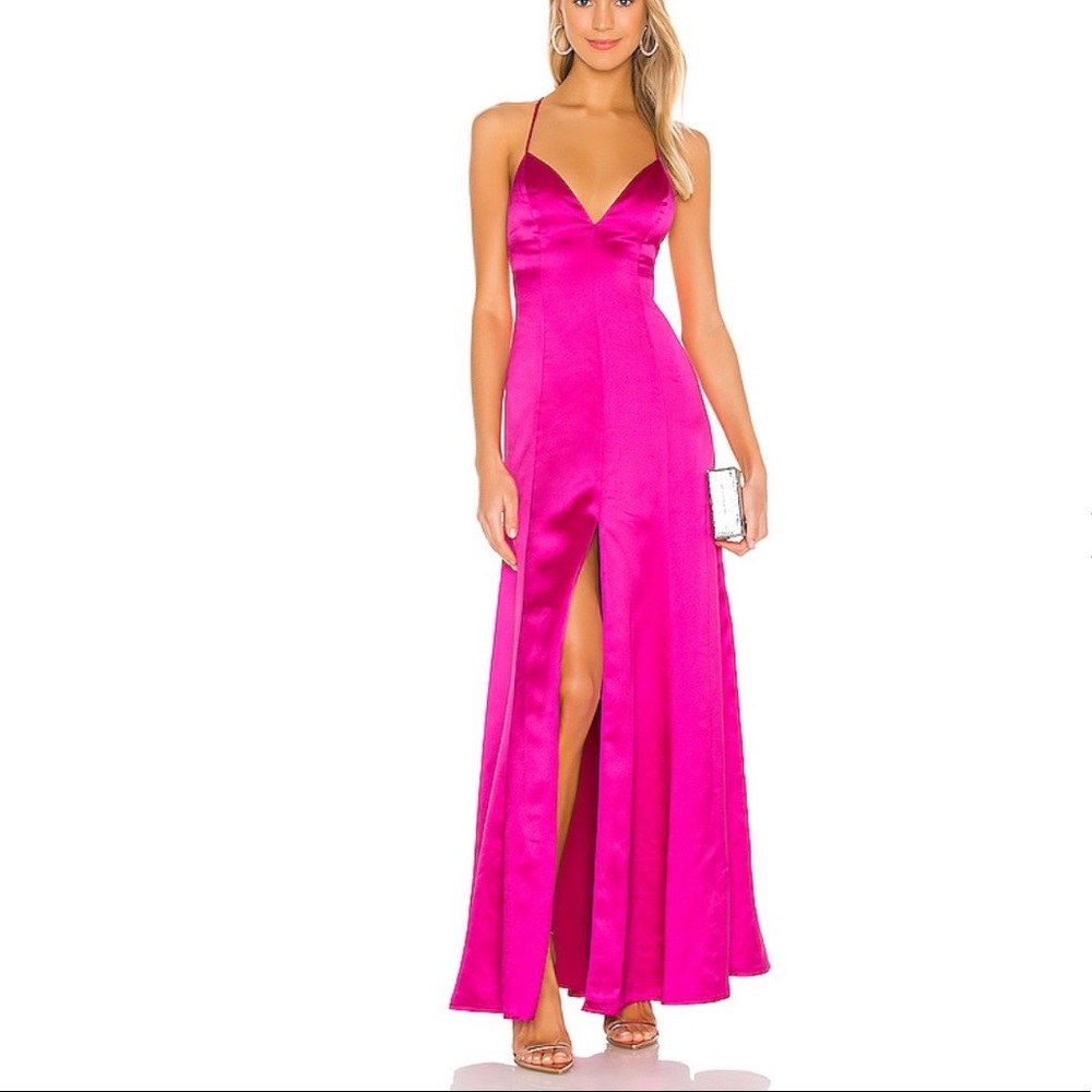 LOVERS AND FRIENDS Bermuda Dress in Magenta Pink